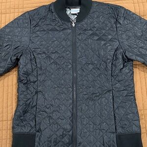 Columbia Black Quilted Bomber Jacket